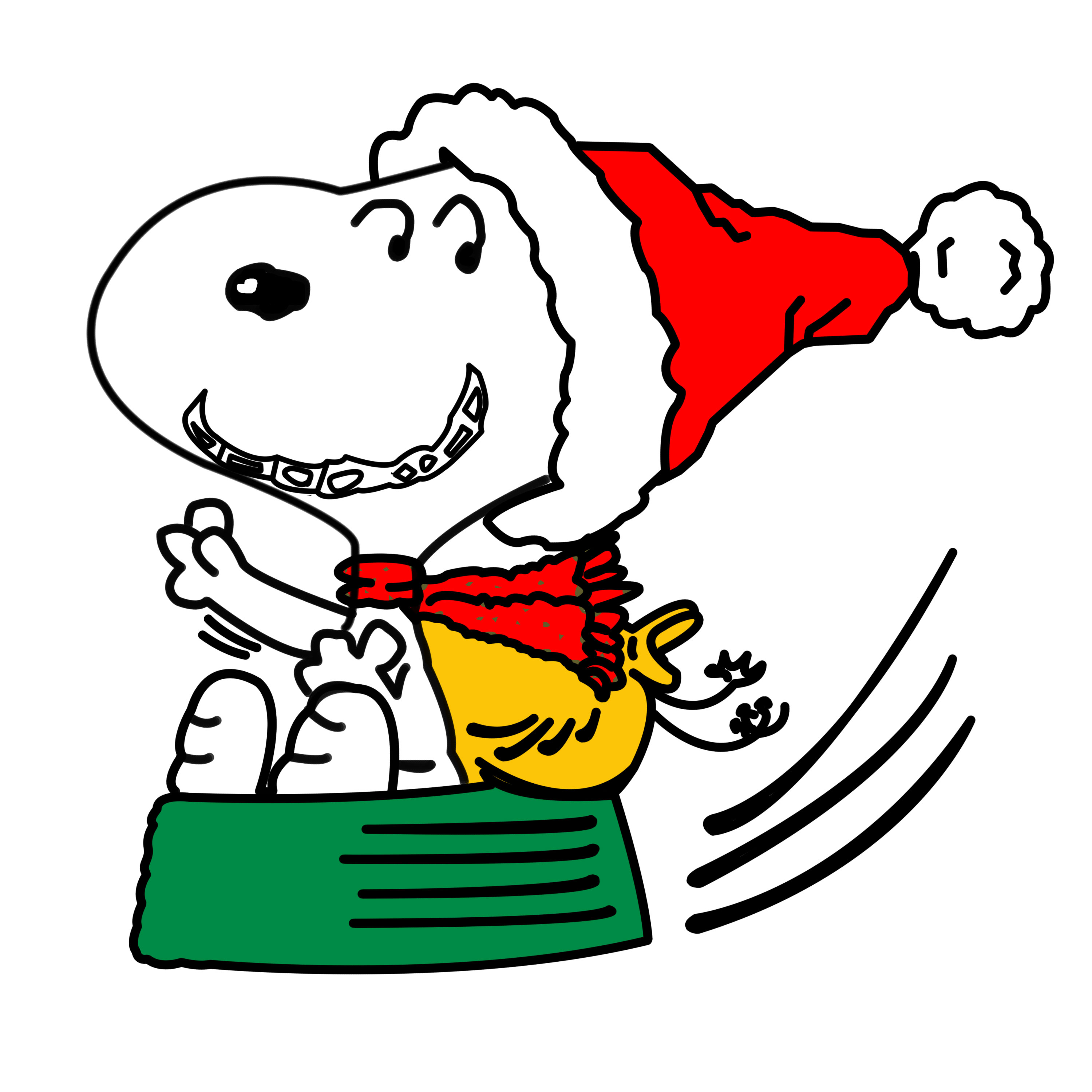 Snoopy Christmas Sleigh